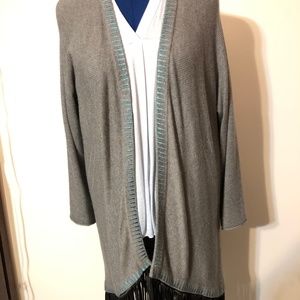 Soft Surroundings embroidered cardigan XL